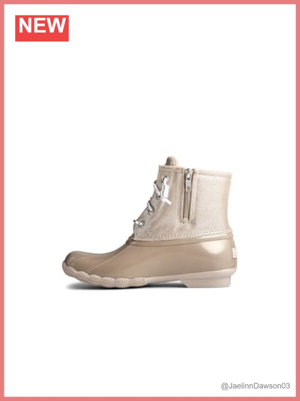 Waterproof Duck Ankle Boots with Zipper Closure